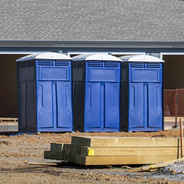 how often are the portable restrooms cleaned and serviced during a rental period in Elkins